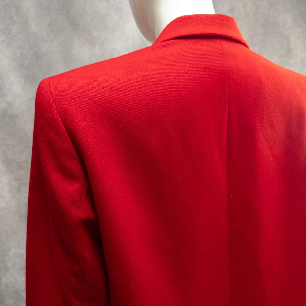 Vintage Pendleton Red 100% Virgin Wool Double Breasted Blazer Jacket, size 12 - Picture 8 of 9